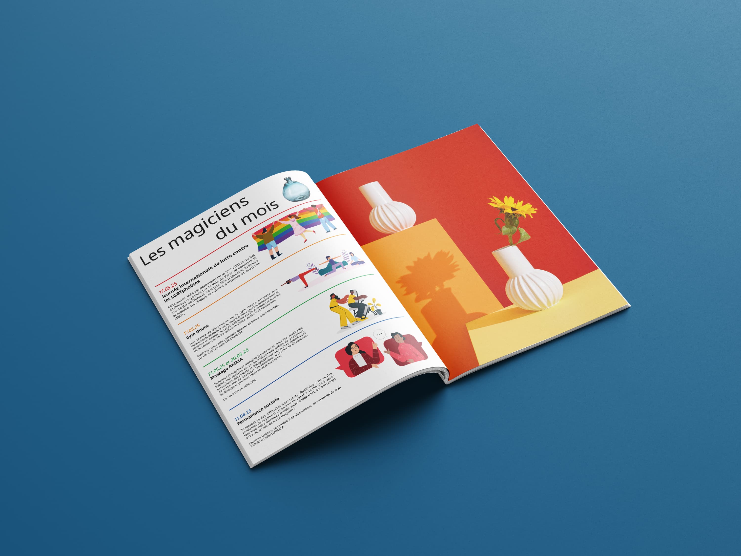 Magazine IKEA ouvert