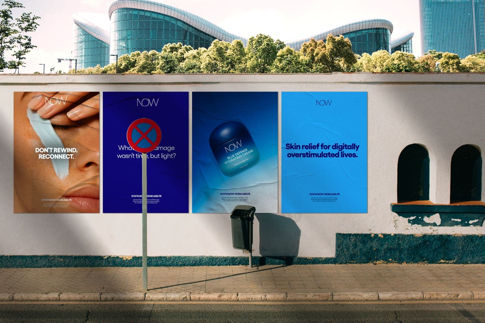 NOW billboard in nature