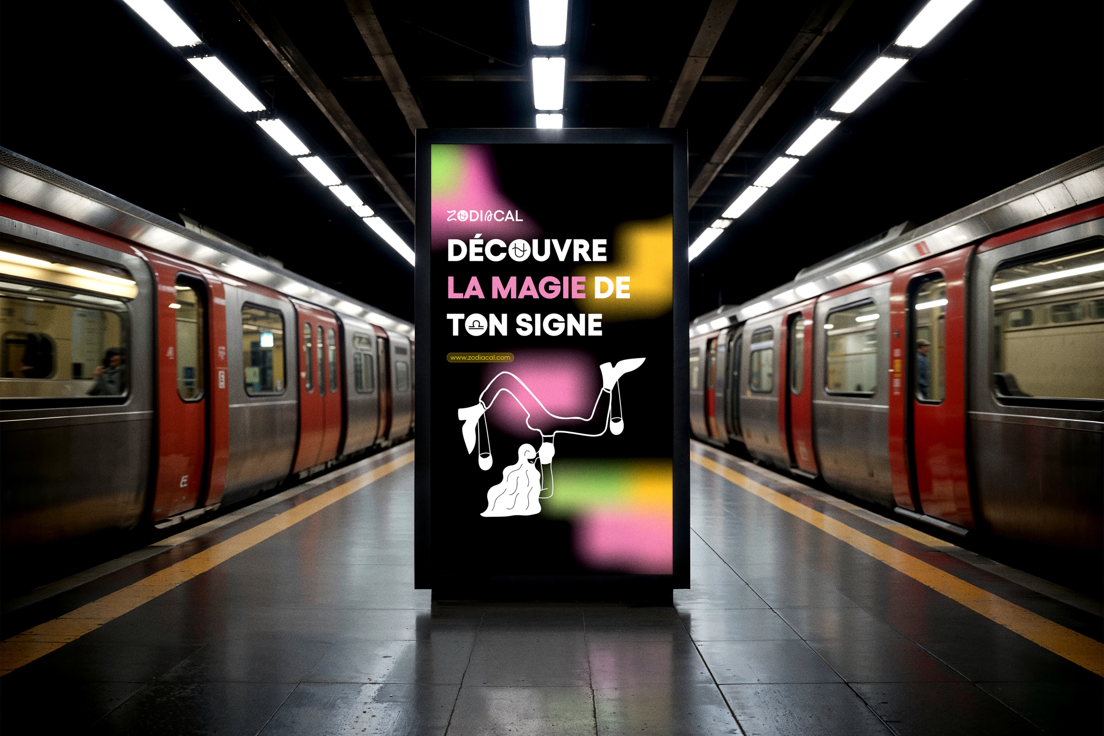ZODIACAL métro publicité